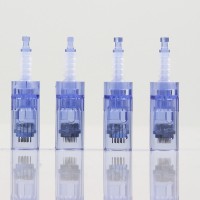 Derma Pen Sterile Blue Bayonet Nano Microblading Needle 9 12 36 Tattoo Cartridge Needles For Semi Permanent Tattoo Pen